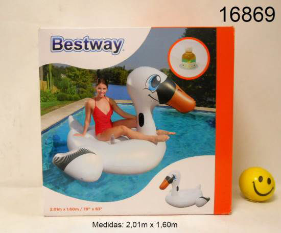 Imagen de INFLABLE CISNE BLANCO GRANDE 2.01X1.60 1.25